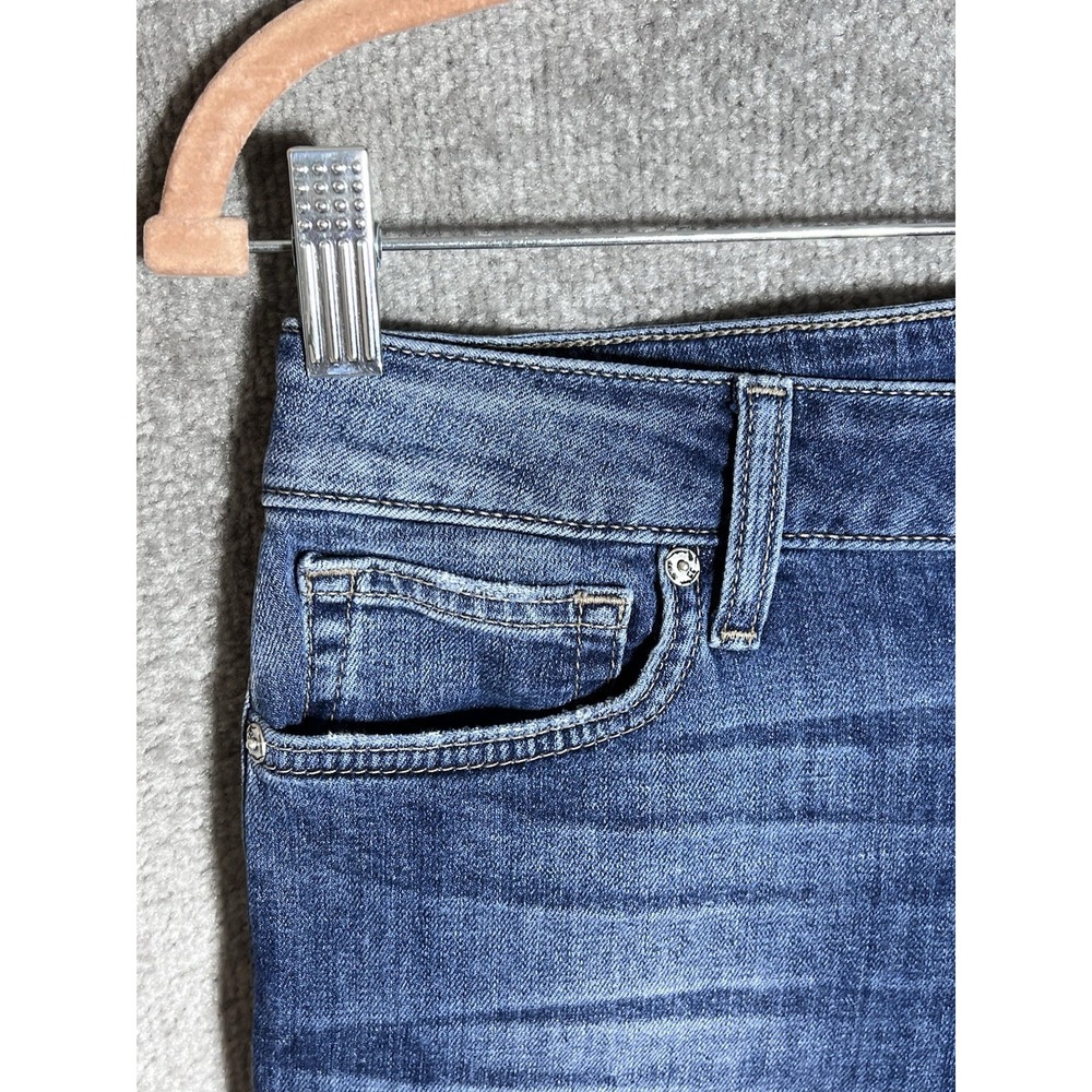 Joes Jeans Skinny Ankle Hi-Low Cutout Hem Womens Sz 28 Blue Stretch Pockets - Picture 5 of 12